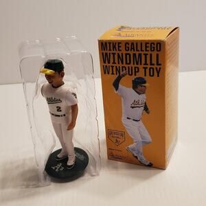 2015 MLB OAKLAND A'S MIKE GALLEGO WINDMILL WINDUP TOY.